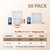 RLAVBL 6x4x1 Shipping Boxes Set of 50, White Corrugated Cardboard Box for Packing, Mailing, Business