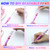 DASTTUIS 150 Pieces DIY Beadable Pen Kit  50 Plastic Ballpoint Pens with Refills & Bags  School Supplies, Office Accessories, & Decorative Items for Students & Teachers Blue