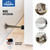 HOMOTEK 4 Pack Heavy Duty Solid Rigid Door Stop with Soft Rubber Tip, Zinc Die Cast Door Stopper Protect Wall & Door,Antique Brass