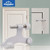 HOMOTEK 48 Pack Hinge Pin White Door Stopper,Adjustable Deluxe Heavy Duty Door Stopper 2-1/2"x1-3/4,with White Rubber Bumper Tips