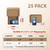 RLAVBL 8x5.5x1.6 Shipping Boxes Set of 25, White Corrugated Cardboard Box for Packing, Mailing, Business