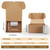 RLAVBL 10x7x5 Shipping Boxes, Brown Corrugated Mailing Cardboard Box for Packing Small Business, 20 Pack