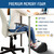 Everlasting Comfort Adjustable Cloud Foot Rest for Under Desk at Work with Pressure Point Nodes - Ergonomic Memory Foam Office Foot Stool & Desk Footrest for Gaming & Home Office, Supports Posture