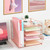 LEKETREE Desk Organizers and Accessories, 5-Tier Paper Letter Tray Organizer with File Holder, Desktop Organizer for Office Supplies, Office Desk Accessories & Workspace (Rose Gold)