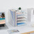 LEKETREE Desk Organizers and Accessories, 5-Tier Paper Letter Tray Organizer with File Holder, Desktop Organizer for Office Supplies, Office Desk Accessories & Workspace (White)