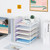 LEKETREE Desk Organizers and Accessories, 5-Tier Paper Letter Tray Organizer with File Holder, Desktop Organizer for Office Supplies, Office Desk Accessories & Workspace (White)
