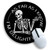 Skeleton Skull Round Mouse Pad, Cute Funny Mousepad for Laptop Gaming Women, with Stitched Edge Non-Slip Rubber Base, Skeleton Home Office Decor Desk Accessories, As Far As I Know I'm Delightful