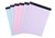 Mintra Office Legal Pads - ((BASIC PASTEL 6pk, 8.5in x 11in, NARROW RULED)) - 50 Sheets per Notepad, Micro perforated, Pastel Writing Pad, Notebook Paper for School, College, Office, Business - Pink, Blue, Purple