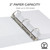 Samsill Plant-Based 3 Inch Durable Round Ring, Made in USA, View Binder, Eco-Friendly, USDA Certified Biobased, Single, White