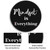 Gctriki Black Computer Mouse Pad for Desk, Funny Small Round Mousepad for Laptop Gaming Work, Inspirational Office Desk Decor Accessories Supplies Gifts for Coworkers, Mindset is Everything