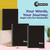 Rosmonde 1 Subject Spiral Notebook, 12 Pack, College Ruled, Water Resistant Cover, Thick 140 Pages/Book (70 Sheets), 8 x 10-1/2, 3 Hole, Bulk School & Office, Black Cover