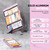 Nursing Clipboard Foldable, Foldable Clipboard w/Nursing Edition Medical Charts,3 Layers Aluminum, Nurse Clipboard w/Low Profile Clip&Pen Clip for Students, Nurses and Doctors, Baby Pink