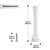 Ravinte Door Stoppers, 36 Pack White Spring Door Stops with Rubber Bumper, Door Stoppers for Bottom of Door