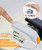 Deli Effortless Standard Desktop Stapler, One Finger Touch Stapling, Easy to Load Ergonomic Stapler, 25 Sheet Capacity, Includes 1000 Staples and A Staple Remover