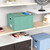 2 Pack File Storage Organizer Box,Filing Box,Portable File Box with Lid,Fit for Letter/Legal File Folder Storage,Bright-green-Box only