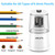 JARLINK Electric Pencil Sharpener, Heavy-Duty Helical Blade to Fast Sharpen, Auto Stop for No.2/Colored Pencils(6-8mm), USB/Battery Operated in School Classroom/Office/Home (White)