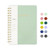 Lined Spiral Notebook College Ruled A5 Journal Book for Note Taking, 160 Pages Writing Journal for Office and Home School Supplies 5.75 x 8.125 inch - MintGreen