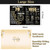 Turypaty Large 70th Birthday Card With Envelope for Men Women, 1955 Black Gold Happy 70th Birthday Giant Guest Signature Book Gifts, Big Vintage 1955 70th Greeting Card Decoration Party Supplies