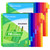 8-Tab Binder Dividers - Index Pockets Divider for 3 Ring Binders, 3-Hole Plastics Sheets Protectors for US Letter Size in 0.5'', 1'', 2'', 3 inch Binders, 8 Colors (XY004) (2 Packs)