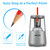 JARLINK Electric Pencil Sharpener, Heavy-Duty Helical Blade to Fast Sharpen, Auto Stop for No.2/Colored Pencils(6-8mm), USB/Battery Operated in School Classroom/Office/Home (Gray)