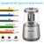 JARLINK Electric Pencil Sharpener, Heavy-Duty Helical Blade to Fast Sharpen, Auto Stop for No.2/Colored Pencils(6-8mm), USB/Battery Operated in School Classroom/Office/Home (Gray)