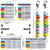 Order of Blood Draw Beads with Reference Card, Phlebotomist Badge Reel Visual Aid Tool Accessories, RN Badge Buddy, Phlebotomy Essentials, Nurse Supplies
