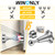 WINONLY Door Stopper, Magnetic Door Stop, Stainless Steel, Magnetic Door Catch, 3M Double-Sided Adhesive Tape, No Drilling, Screws for Stronger Mount, Hold Your Door Open, 1 Pack to Have a Try