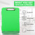 Clipboard with Storage, Nursing Clipboards with Pen Holder, Plastic Storage Clipboards with Low Profile Clip, Waterproof Clipboard Folder Side-Opening for Office Writing Drawing Pad Clip Board (Green)