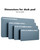 YSAGi Double-Sided Desk Pad, Leather Desk Mat, Eco Cork Desk Pad Protector, Large Mouse Pad for Desk, Waterproof Desk Blotter Pad, Desk Writing Pad for Office Work/Home(23.6"x13.7",Cork+Blue Grey)