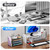 gianotter 2025 New Large Capacity Desk Organizer with Detachable Magazine Holder, 4-Tier Paper Organizer Letter Tray, Desk Accessories for A4 Paper and Document Storage(Green)