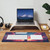 Gaming Mouse Pad Desk Pad,Extended Big Mouse Pad,31.5x11.8 Inch Long Computer Keyboard Mouse Mat Mousepad with 3mm Non-Slip Base and Stitched Edge for Gaming and Office (Sunset Cat)