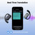 AI Translation Earbuds Real Time, 163 Language Translator Earbuds Open Ear Headphones with 80H Playtime Audifonos Traductores Ingls Espaol with Audio & Video Translation for Travel Business Learning