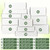 25 Pack 4"x4"x2" inch Small Shipping Boxes White Corrugated Cardboard Box for Small Business, Mailer, Shipping, and Packing