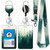 Misty Forest Lanyards for Id Badges, ID Badge Holder with Breakaway Lanyard, Ink Painting Lanyards for Women with Badge Reel Retractable Heavy Duty, Teacher Doctor Office Gift