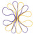 Mr. Pen- Extra Large Rubber Bands, 110 Pack, Purple and Yellow, 7 Inch Long, Office Supplies