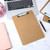 Macroclo Wood Clipboards Set of 2, Letter Size Hardboard Clip Board 8.5x11 for Classroom, Students, Kid, A4 Standard Size 9" x 12.5" with Low Profile Clip, Office & School Supply