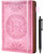 CAGIE Leather Journals for Writing Hardcover Journal for Men with Pen, 290 Pages Lined Journaling Notebooks for Work Pink Leather Vintage Journal Notebook, 6.1" x 8.5"