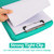 Clipboard with Storage, A4 Binder Nursing Clipboards with Pen Holder, Heavy Duty Storage Clipboard with Low Profile Clip, Clipboards Folder Side-Opening, Smooth Writing Clip Board (Mint Green)