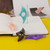 Thumb Book Page Holder for Reading 2PackStarry Ring Opener BookmarkReaders Reading Finger Holder Book Lovers Gifts (Green, Purple)