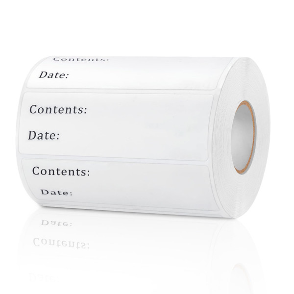 500pcs Removable Freezer Labels, Yoget 1 x 3 Inch Food Storage Stickers, Refrigerator Freezer Paper Label Easy Clean Leaves No Residue (1''x3'' 500Labels)