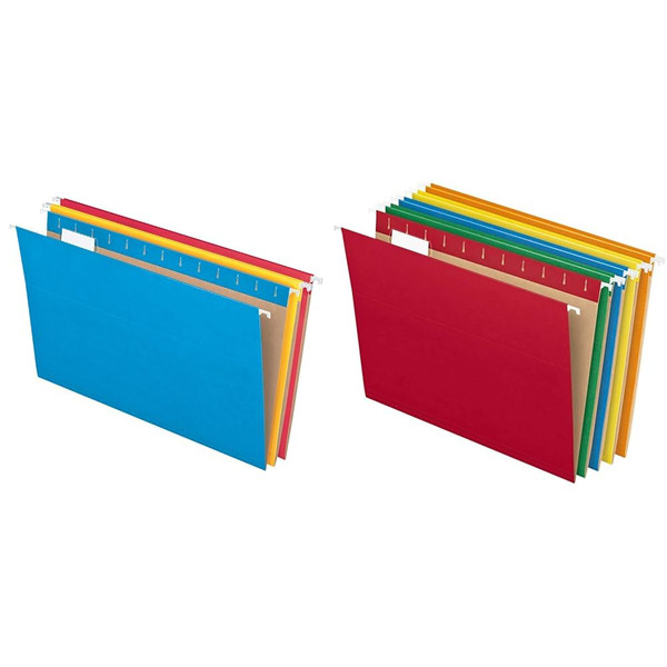 Pendaflex Recycled Hanging Folders Legal and Letter Size, Assorted Colors, 25 Per Box (81632, 81663)