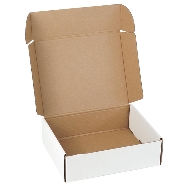 25 Pack 10"x8"x3" inch Small Shipping Boxes White Corrugated Cardboard Box for Small Business, Mailer, Shipping, and Packing