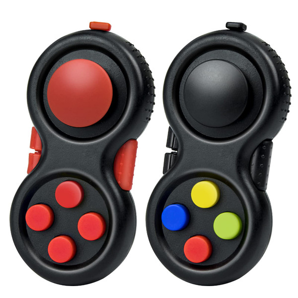 WTYCD Original Fidget Toy Game, Rubberized Classical Controller Fidget Concentration Toy with 8-Fidget Functions and Lanyard - Excellent for Relieving Stress and Anxiety