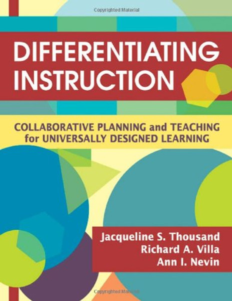 Differentiating Instruction: Collaborative Planning and Teaching for Universally Designed Learning