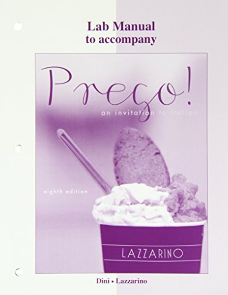 Laboratory Manual for Prego!