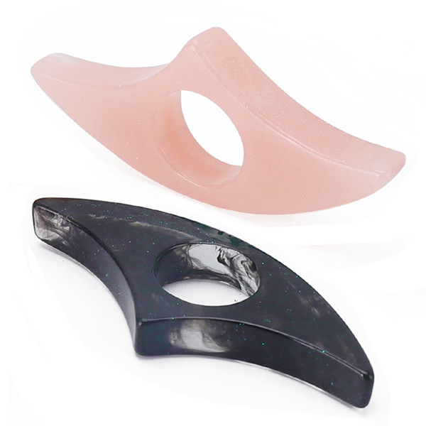 Thumb Book Page Holder for Reading 2PackStarry Ring Opener BookmarkReaders Reading Finger Holder Book Lovers Gifts (Pink,Black)