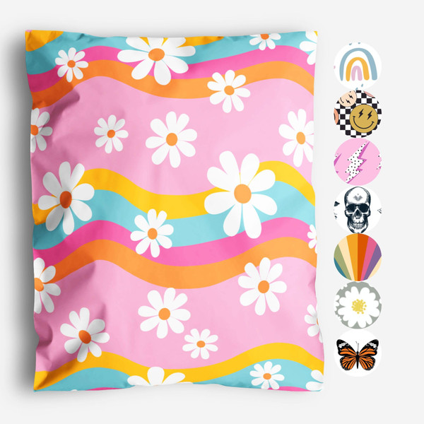 Package Mint Poly Mailers 10 x 13 100 Pack | Waterproof & Tear Resistant Mailing Envelopes for Small Business Supplies | Shipping Bags for Clothes | GroovyDaisy