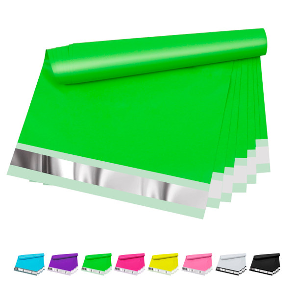 Vapulcio Poly Mailers 14.5x19 Inch 50 Pcs - Waterproof and Tear Resistant Shipping Bags for Small Businesses - Green Packaging Bags with Self-Sealing Closure - Polymailers, Mailing Envelopes