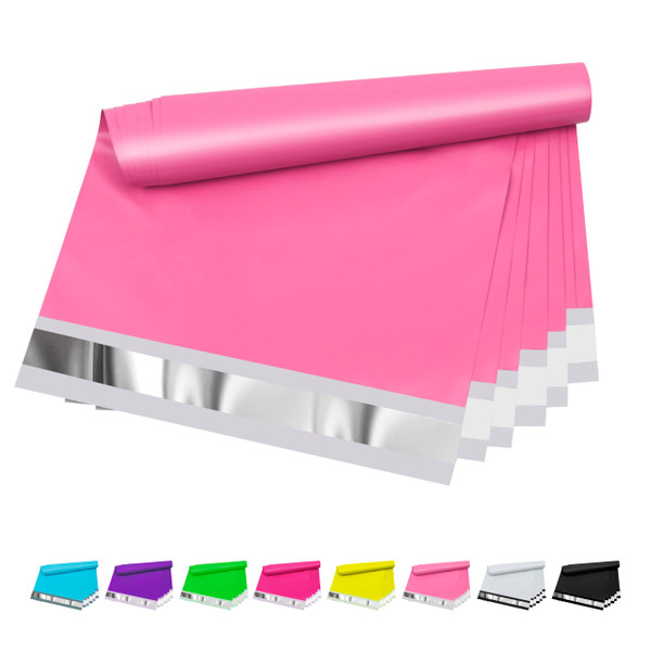 Vapulcio Poly Mailers 10x13 Inch 25 Pcs - Pink Waterproof Shipping Envelopes for Small Business with Tear Resistance and Self-Sealing Feature - Ideal Packaging Bags for Mailing, Shipping, and More