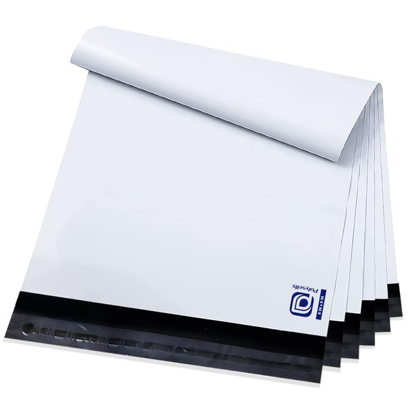 POLYSELLS Poly Mailers Shipping Envelopes, Strong Adhesive Sealing, Waterproof, and Tear-resistant Postal Mailing Bags. Mailer Bags for clothing, books, and accessories. (White, 6x9 Inch, 1000 pc)